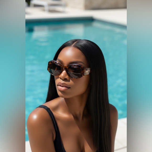 Versace Accessories - Versace Tortoise Sunglasses with Case and Cloth